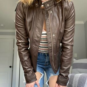 Hollister Leather Jacket
